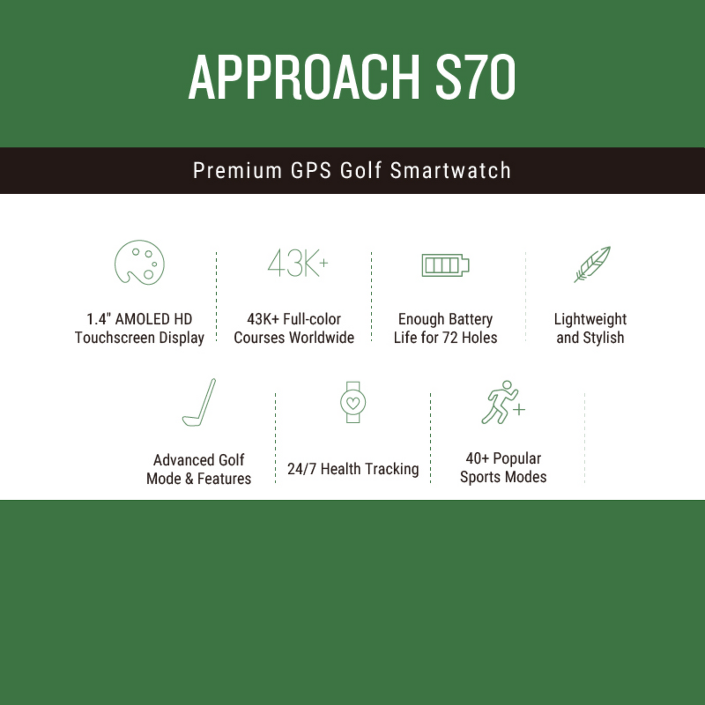 Garmin Approach S70 Golf