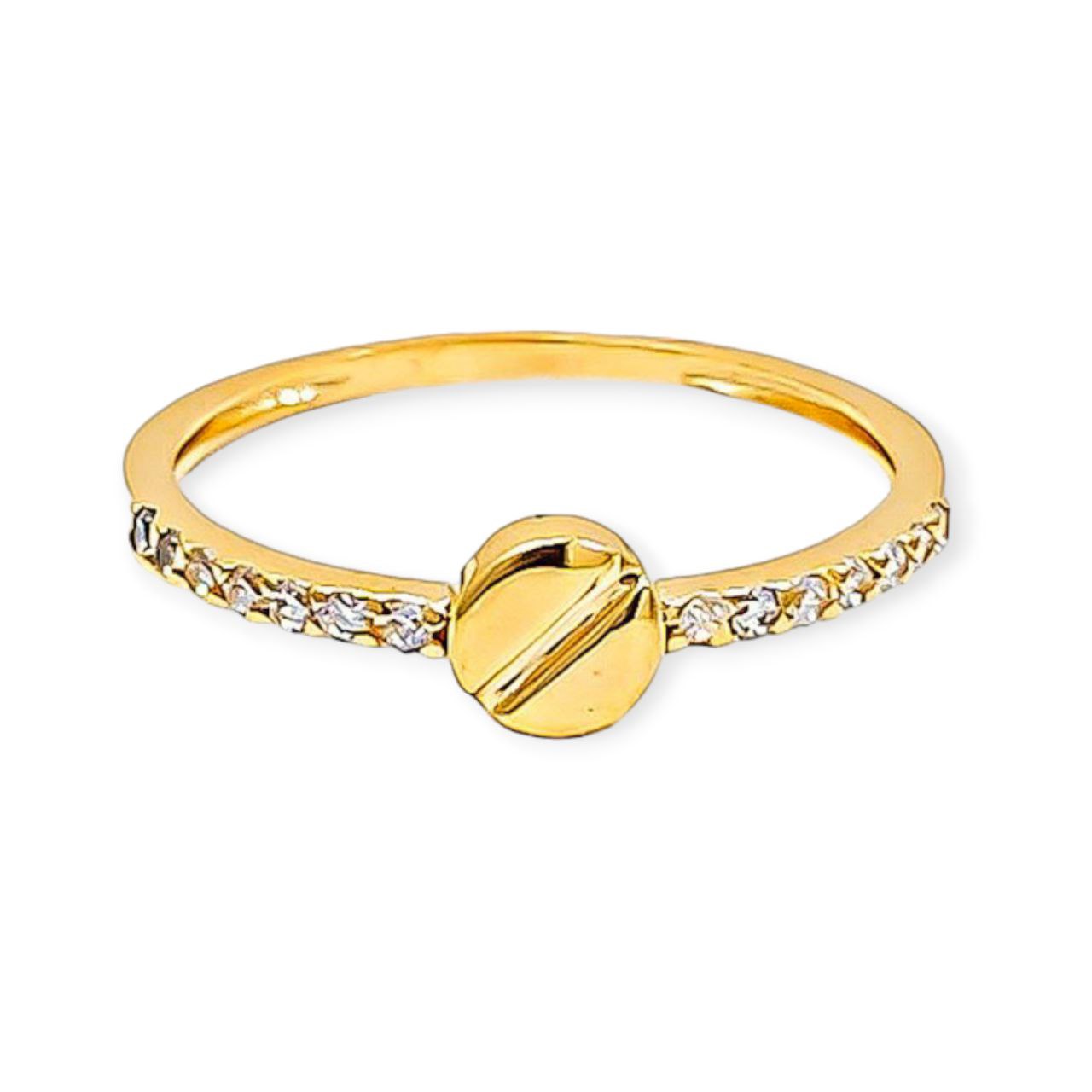 Cincin Emas Ctier Permata Minimalist
