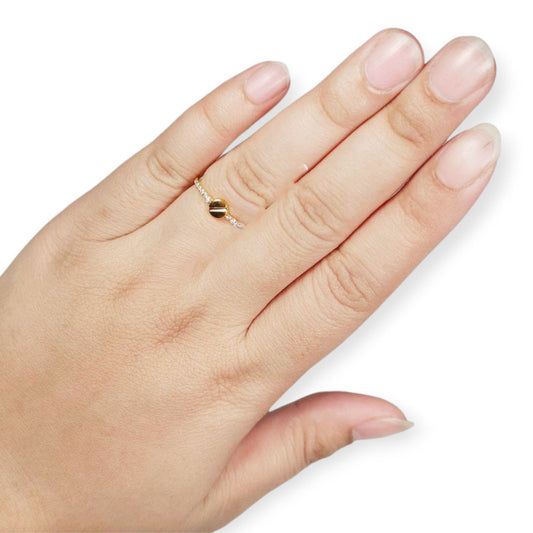 Cincin Emas Ctier Permata Minimalist