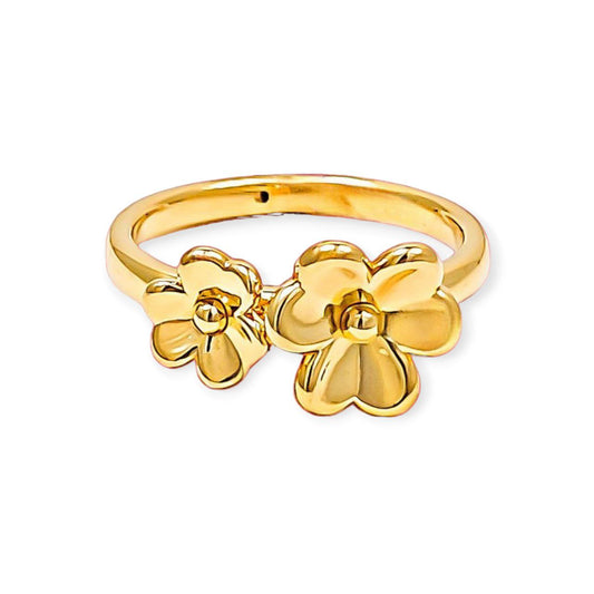 Cincin Emas Luna Bunga
