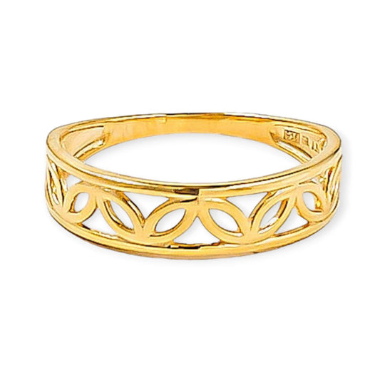 Cincin Emas Leaf